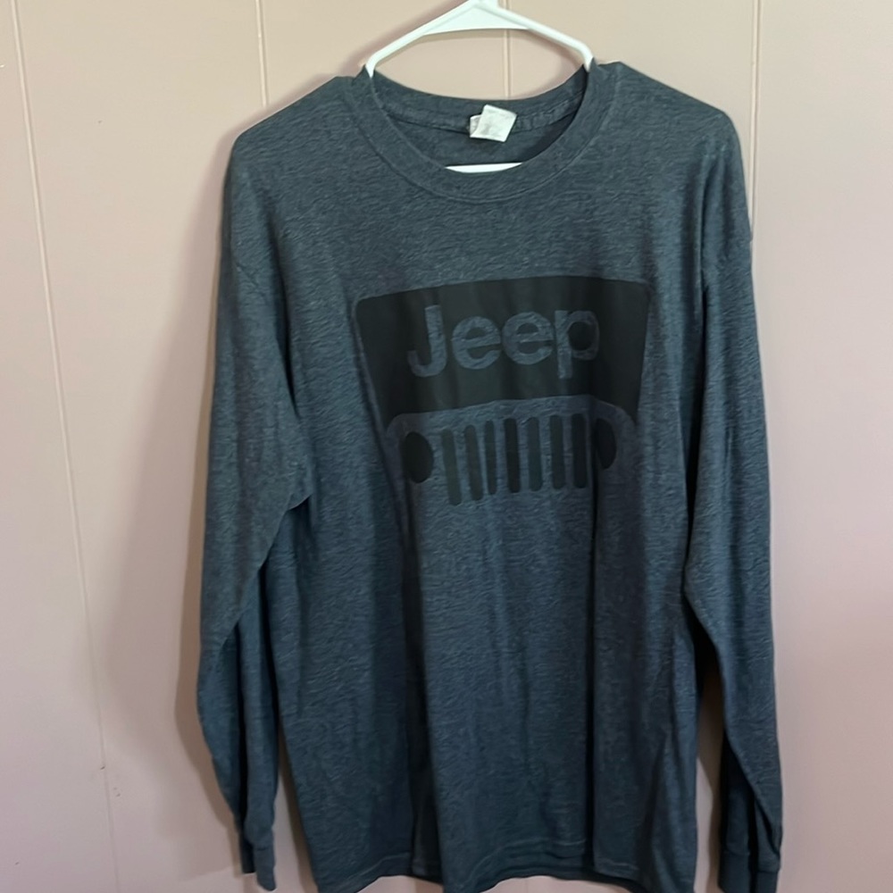 Grey JEEP long sleeve t shirt